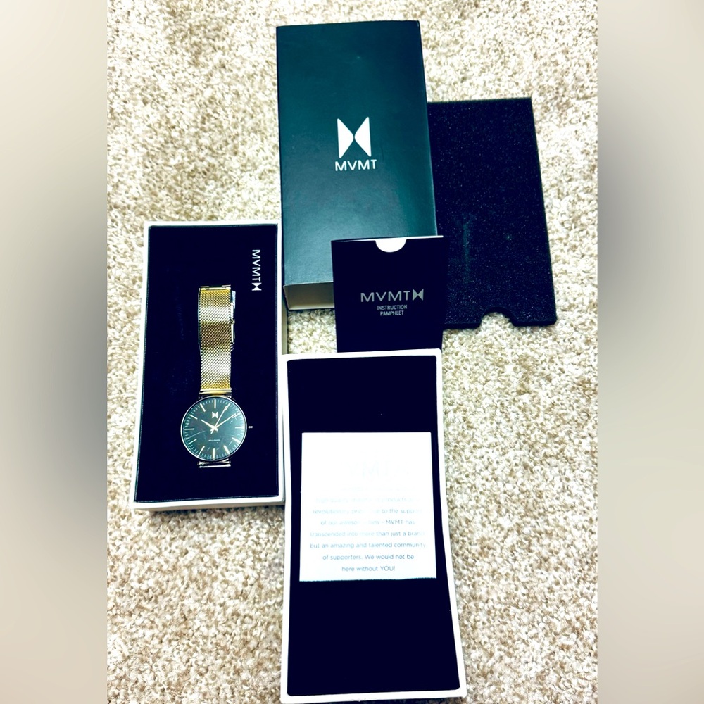 MVMT gold watch